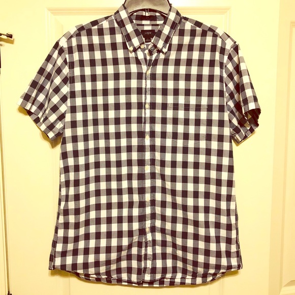 J. Crew Other - J Crew Men’s Blue Plaid Slim Fit Button Down - L